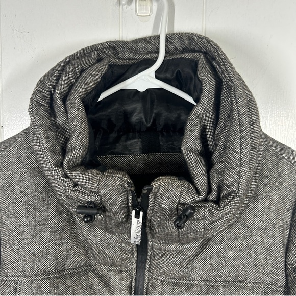 Ublar Wool Down Blend Gray Quilted Puffer Coat Large - Picture 6 of 9